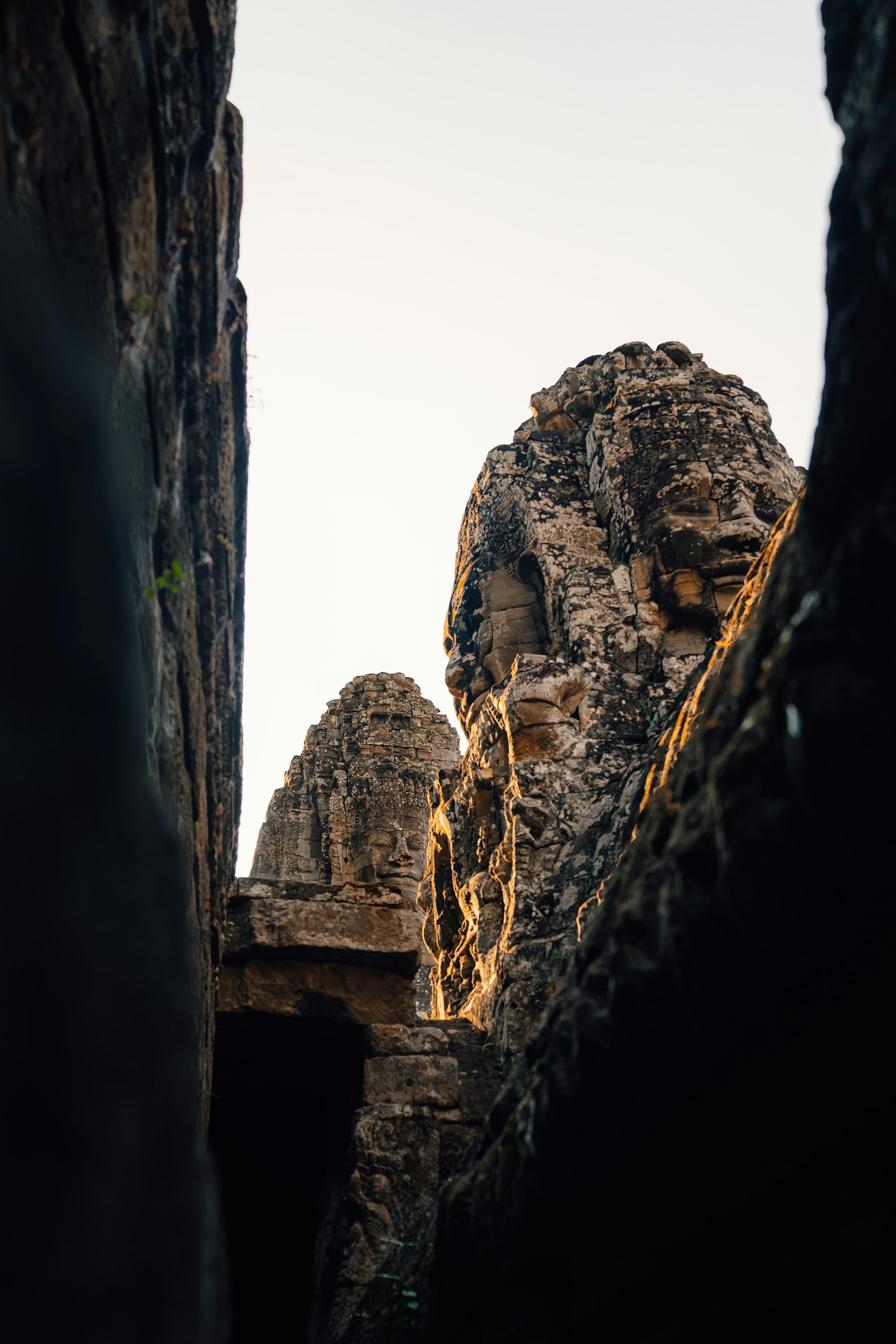 Ancient temple architecture in Siem Reap