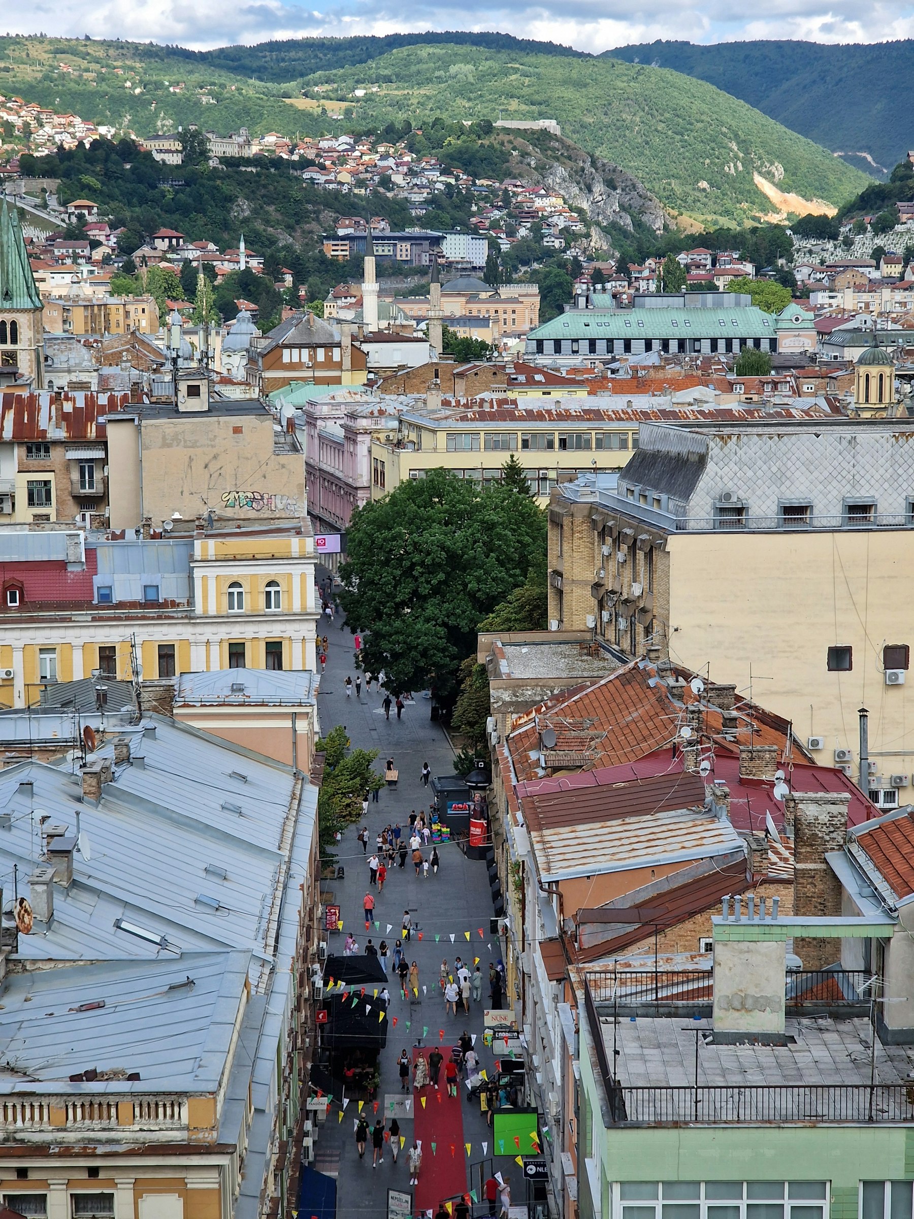 View over Sarajevo city