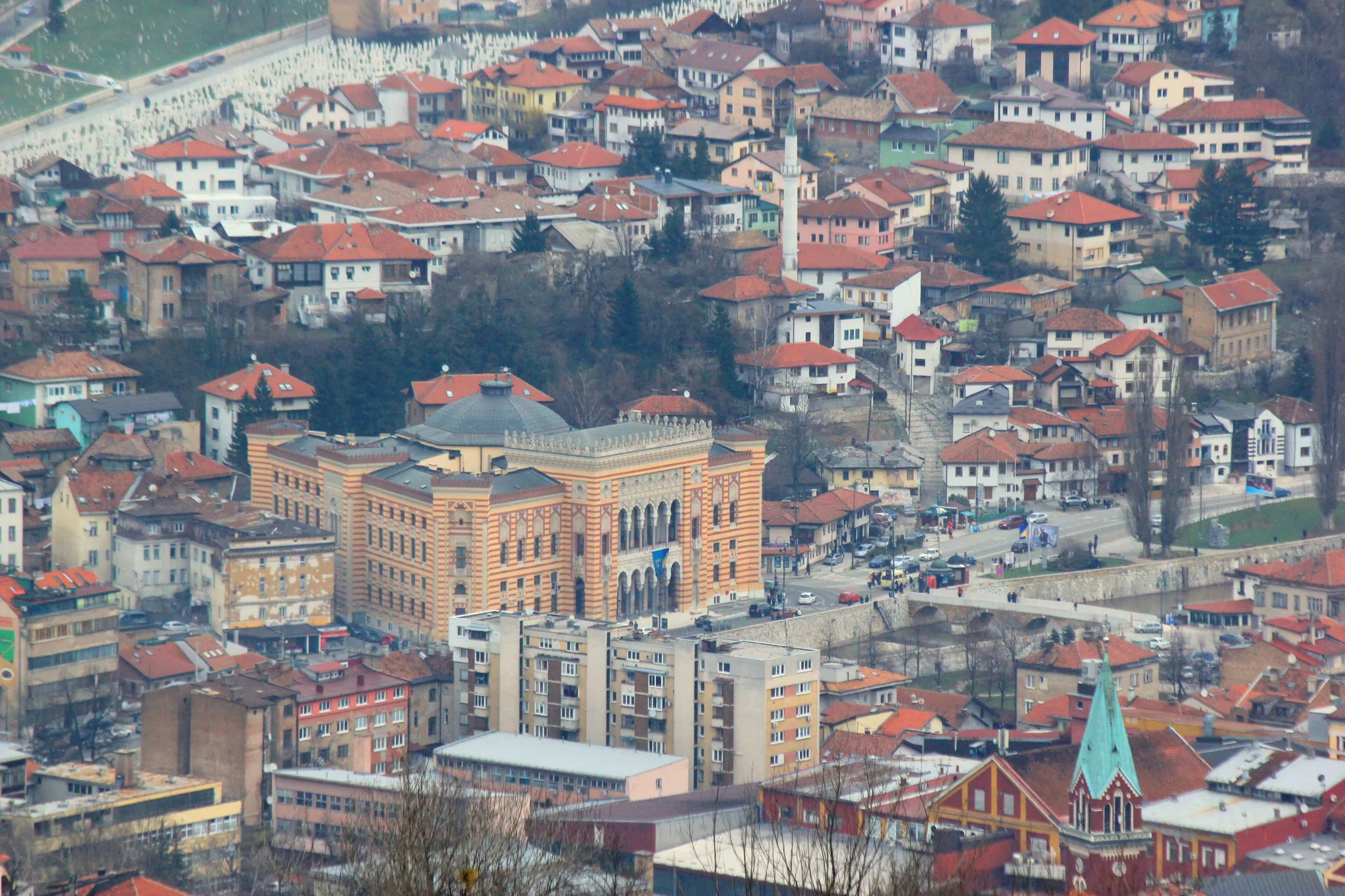 Sarajevo – Baščaršija View from Zlatište 2 in or near Sarajevo, Bosnia and Herzegovina