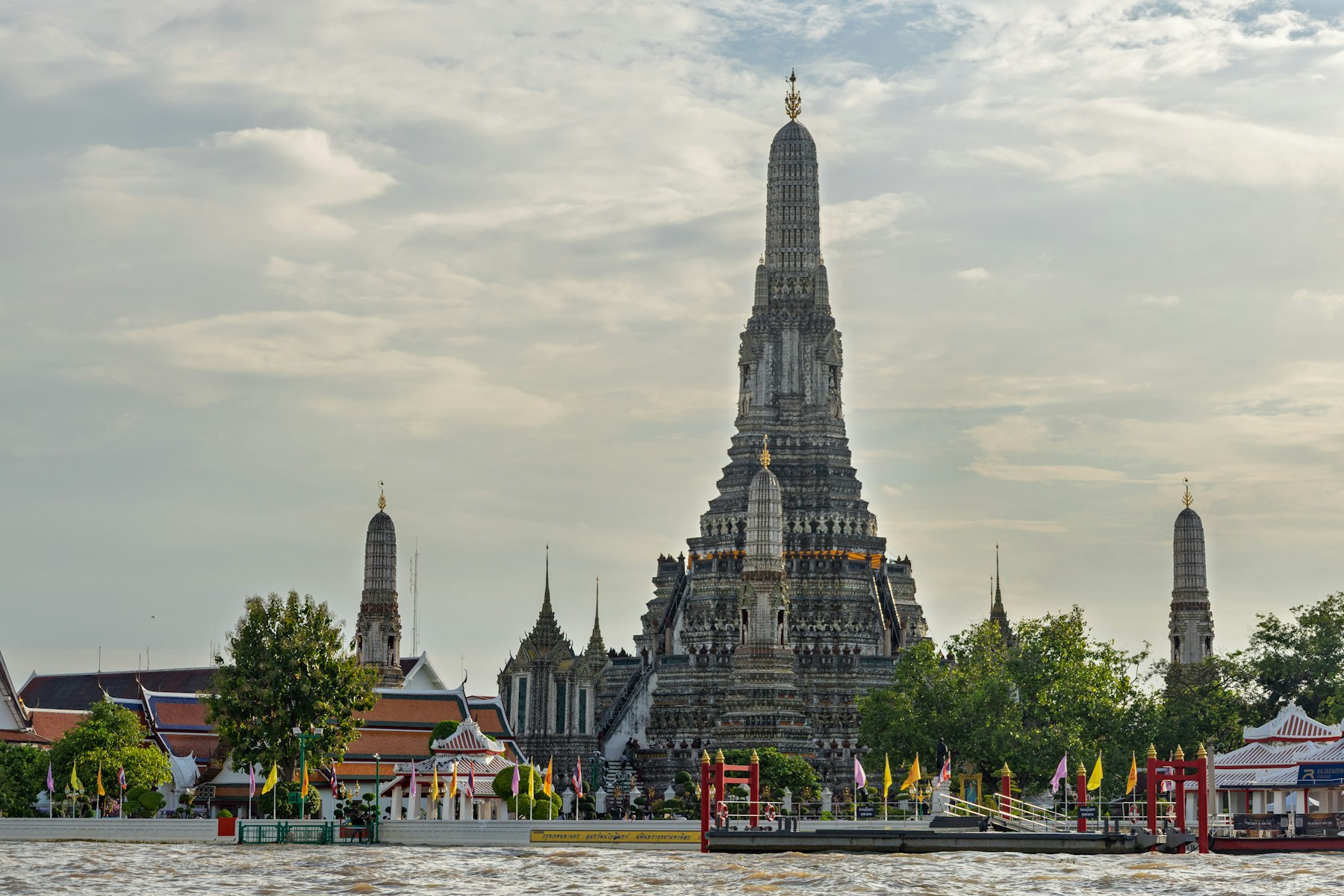Wat Arun temple on the Chao Phraya River in Bangkok