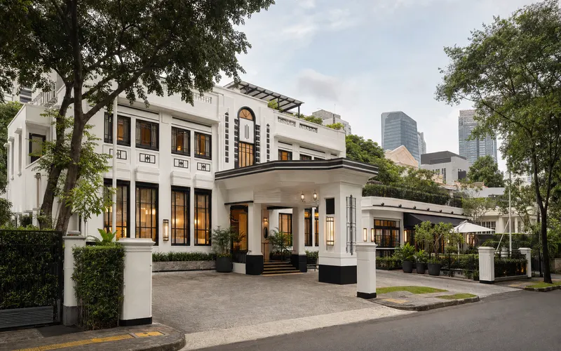 AI-generated realistic daylight view of The Hermitage, a Tribute Portfolio Hotel, Jakarta in Jakarta, Indonesia
