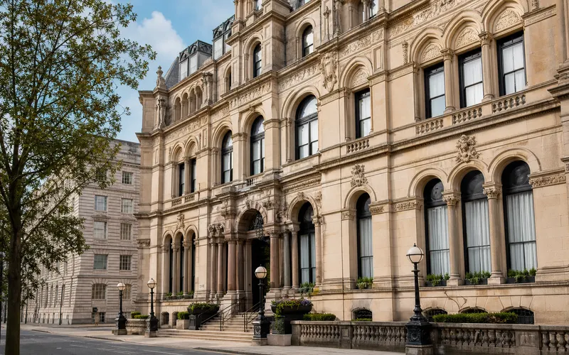 AI-generated realistic daylight view of Municipal Hotel Liverpool, MGallery in England