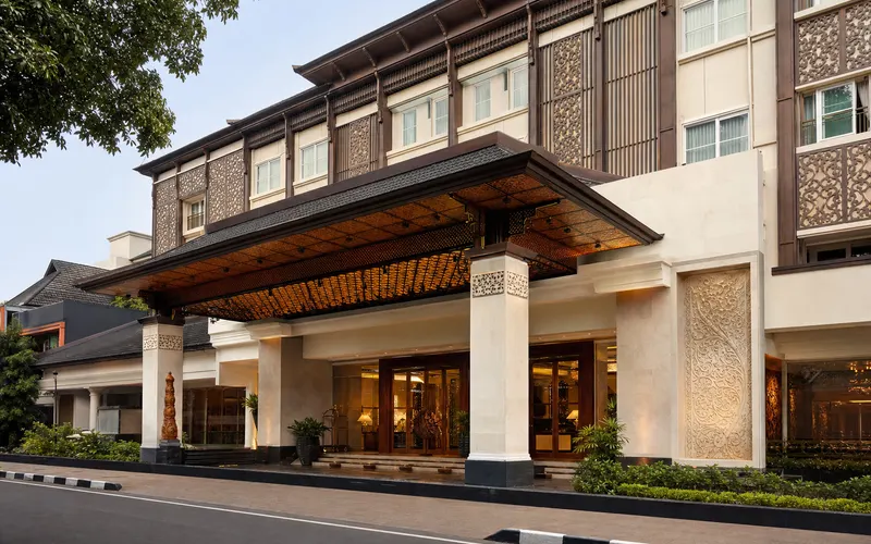 AI-generated realistic daylight view of The Royal Surakarta Heritage - Handwritten Collection in Solo, Indonesia
